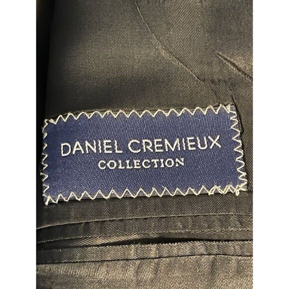 Daniel Cremieux Collection Blazer Men's 42R Black Pure New Wool Woolmark union - Picture 3 of 16